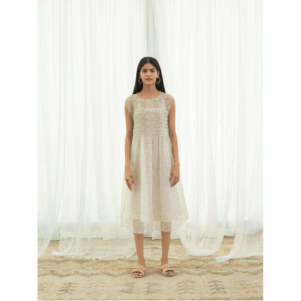 Buna Studio Made in India Queen of the Night Midi Dress Extra Small RARE